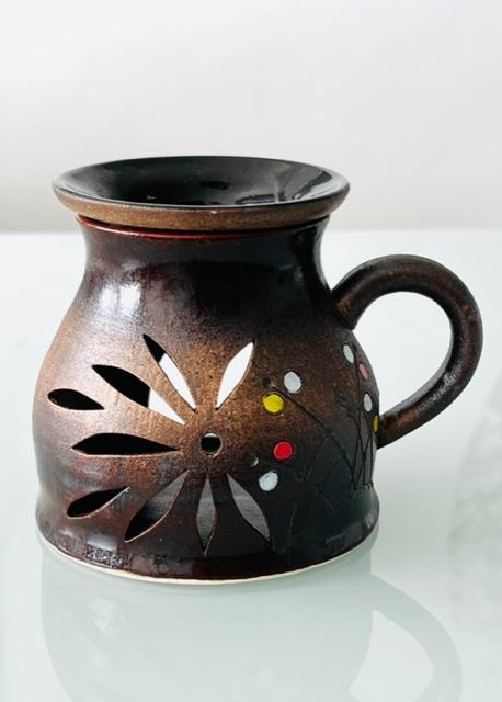 Aromalampa "tmavohnedá" , 11 cm (keramika)