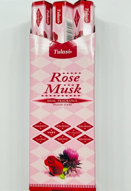 Vonné tyčinky TULASI "Rose Musk"