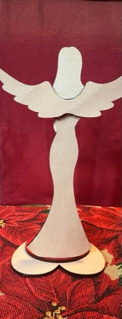 Anjel Svietnik II , drevo-sklo, 24,5cm