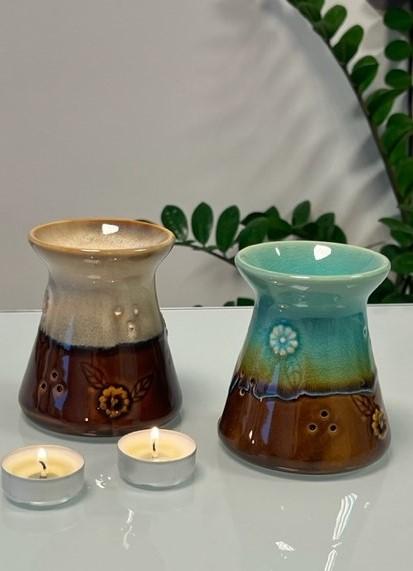 Kvetinky Aroma Lampa - 12 x 8cm (keramika)