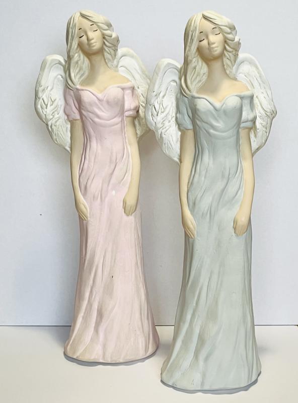 Anjel vo farebných šatách,  31 cm